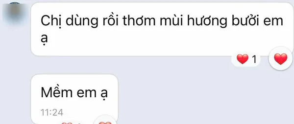 Cảm nhận khách về sữa tắm Trà Hoa Vàng